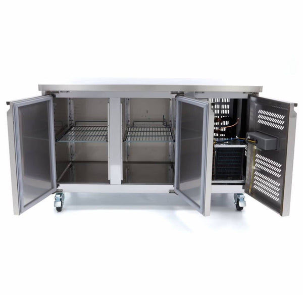 Table de Congélation 2 Portes 136cm GN 1/1 (Plan Inox)