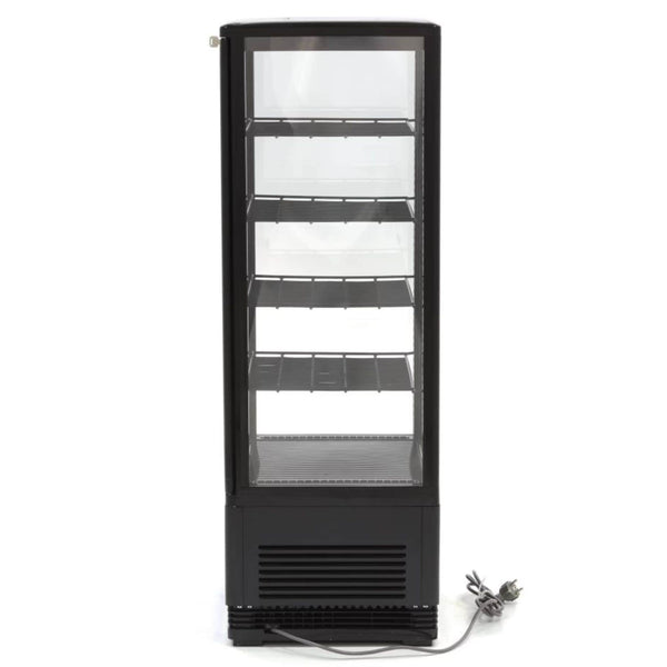 Grande Vitrine Réfrigérée à Poser 98L Noire (Snacking & Boissons)