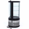 Vitrine Réfrigérée Pâtissière Design Ronde 100L (Étagères Verre)