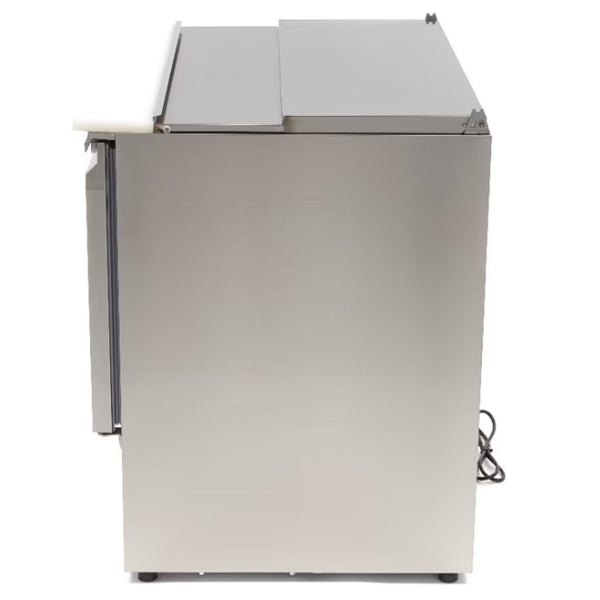 Saladette Réfrigérée Inox 2 Portes 90cm (Couvercle Inox)