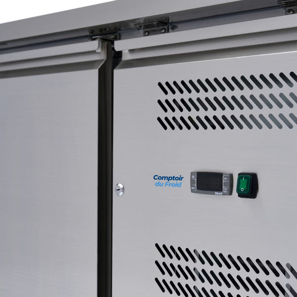 Table Réfrigérée Vitrée 2 Portes 136cm (Bar & Service)