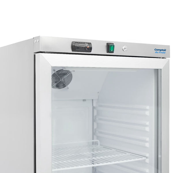 Armoire Vitrée Positive Pro 400L Inox