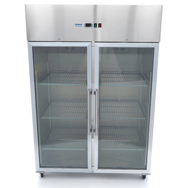 Armoire Vitrée Pro Double Porte 1200L (GN 2/1)