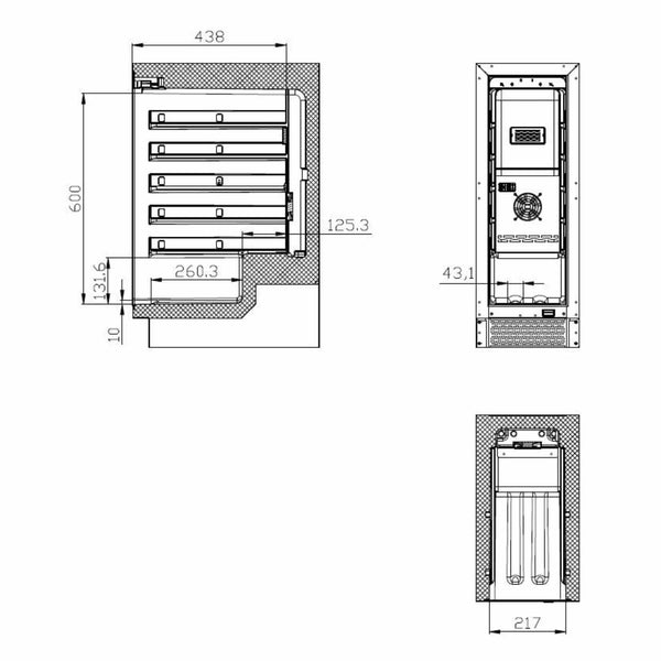 Cave à Vin de Vieillissement - Single Zone (50L à 325L)