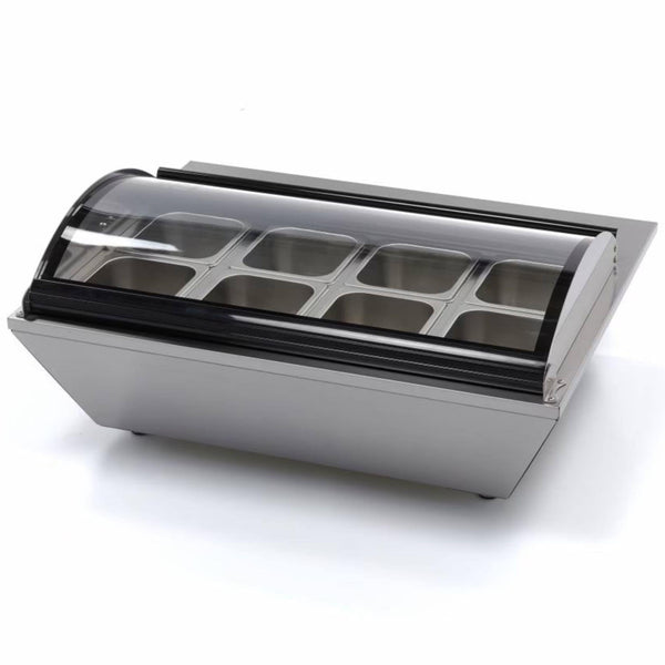 Saladette à Poser Inox 67L (8 Bacs GN Inclus)