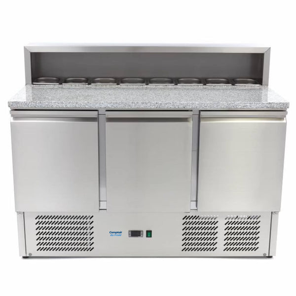 Saladette à Pizza 3 Portes 137cm (Granit)