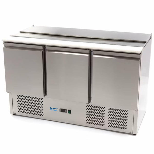 Saladette Réfrigérée Inox 3 Portes 137cm