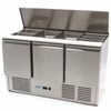 Saladette Réfrigérée Inox 3 Portes 137cm