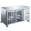 Table Réfrigérée Vitrée 2 Portes 136cm
