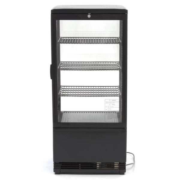 Vitrine à Poser 78L Noire (3 Niveaux)