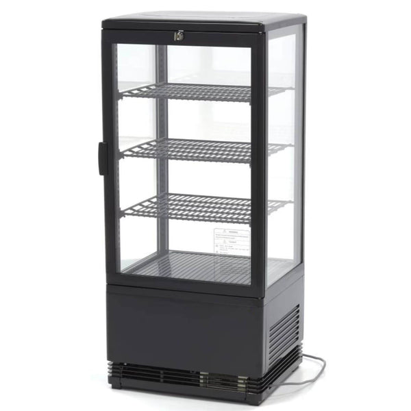 Vitrine à Poser 78L Noire (3 Niveaux)