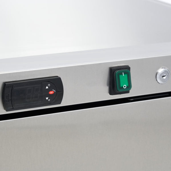 Petit Réfrigérateur Armoire Positive 200L Inox (Sous Comptoir)