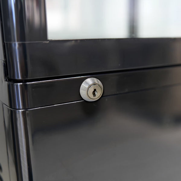 Vitrine Réfrigérée Panoramique 235L Noire (4 Faces)