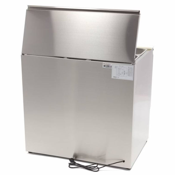 Saladette Réfrigérée Inox 2 Portes 90cm (Couvercle Inox)