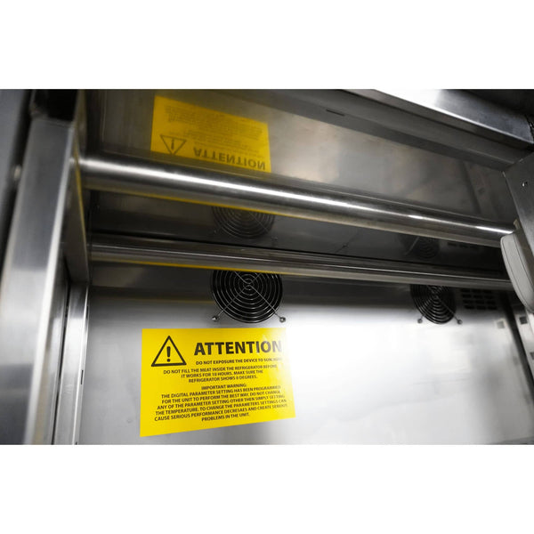 intérieur d'une armoire de maturation