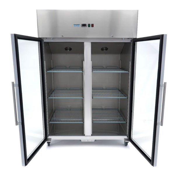 Armoire Vitrée Pro Double Porte 1200L (GN 2/1)