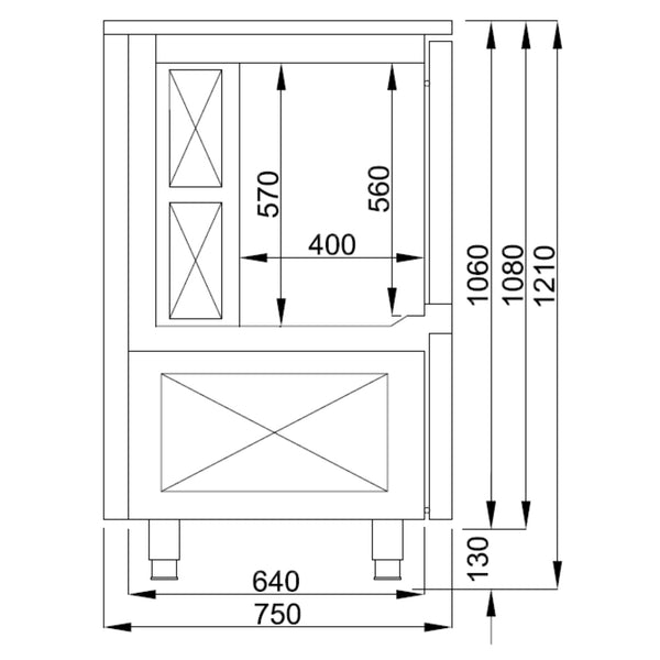 Cellule de Refroidissement Fixe - Inox 304 (5 à 15 Niveaux)