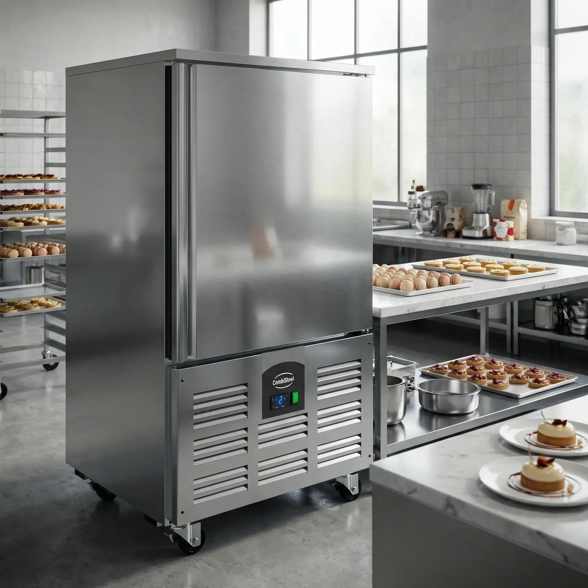 Mobiler Schockkühler und Schockfroster 7 Ebenen für die Gastronomieproduktion