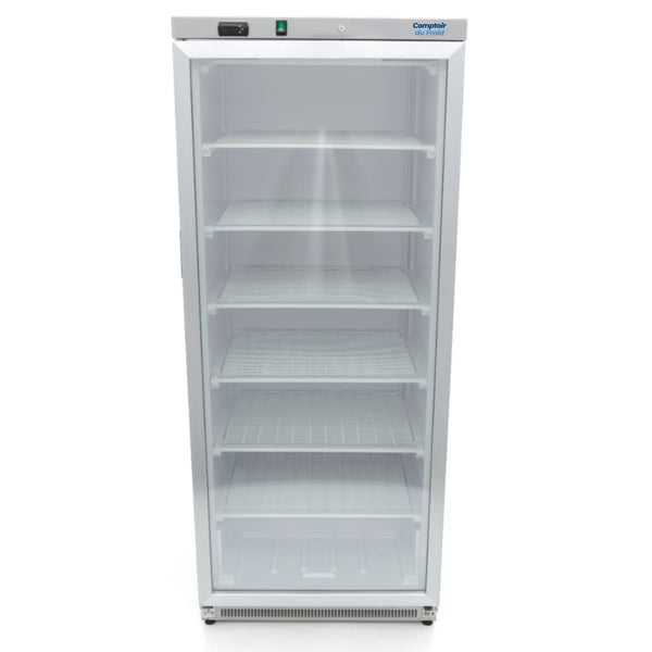 Congélateur Armoire Vitré Pro 600L Inox