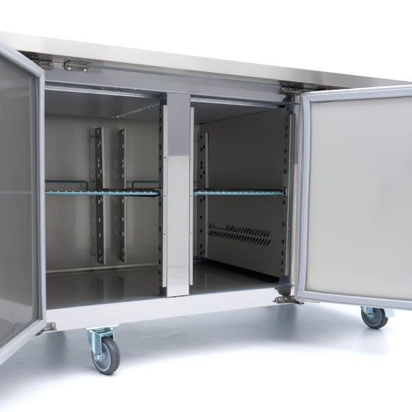 Table Réfrigérée Négative XXL 4 Portes (223cm)