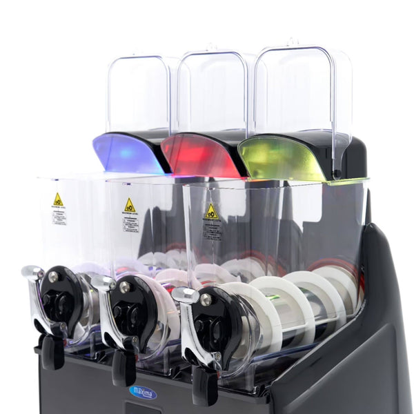 Machine à Granita Professionnelle Numérique & LED 3 Cuve 36L