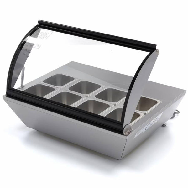 Saladette à Poser Inox 67L (8 Bacs GN Inclus)