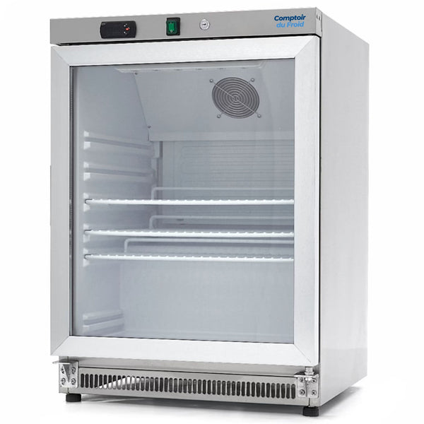 Petit Frigo Vitré Pro 200L Inox
