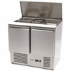 Saladette Réfrigérée Inox 2 Portes 90cm