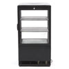 Vitrine de Comptoir 58L Noire (4 Faces)