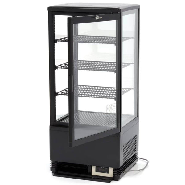 Vitrine à Poser 78L Noire (3 Niveaux)