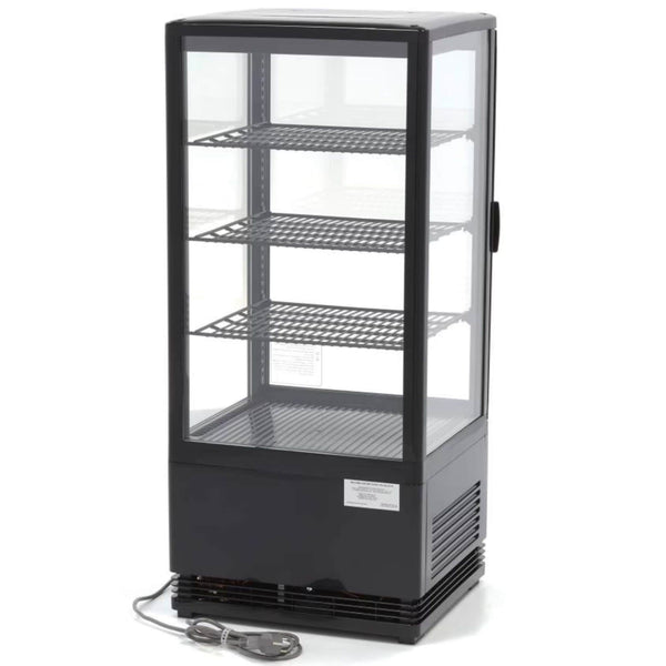 Vitrine à Poser 78L Noire (3 Niveaux)