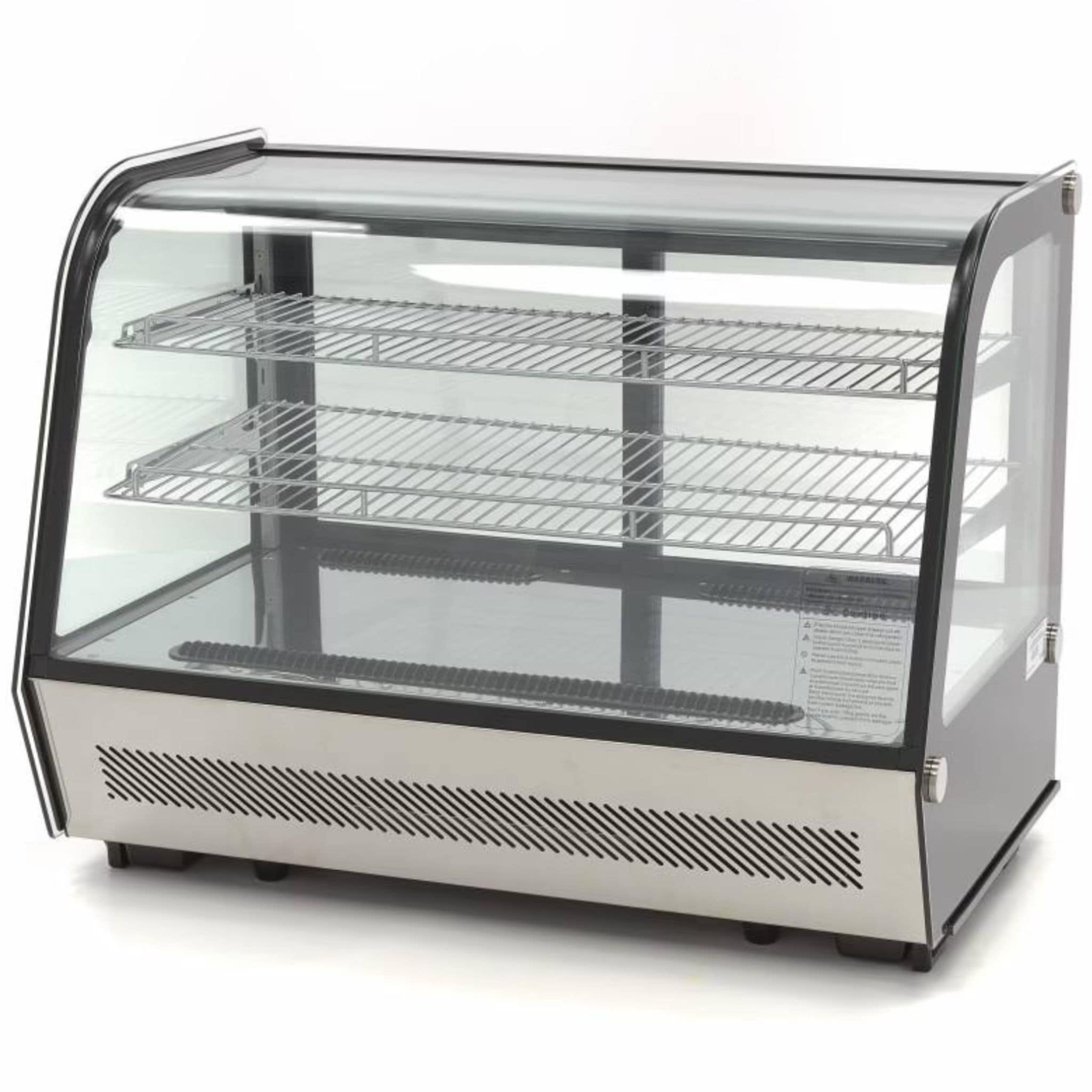 Vitrine Pâtissière de Comptoir Luxe - Vitre Bombée - 160 Litres