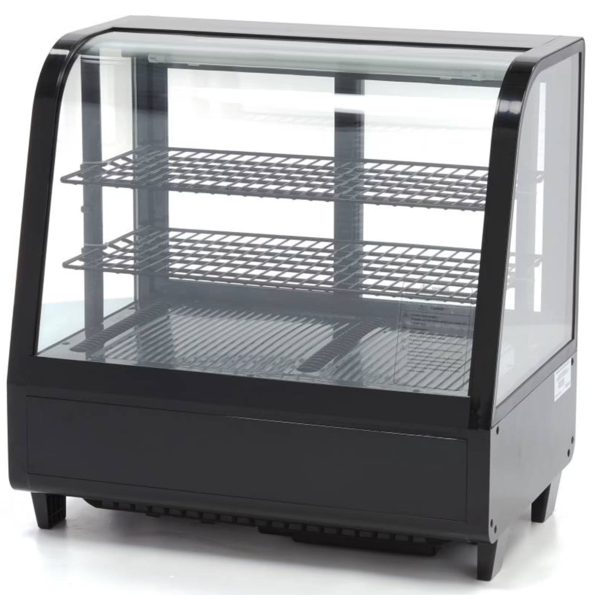 Vitrine Réfrigérée Pâtissière de Comptoir 100L Noire