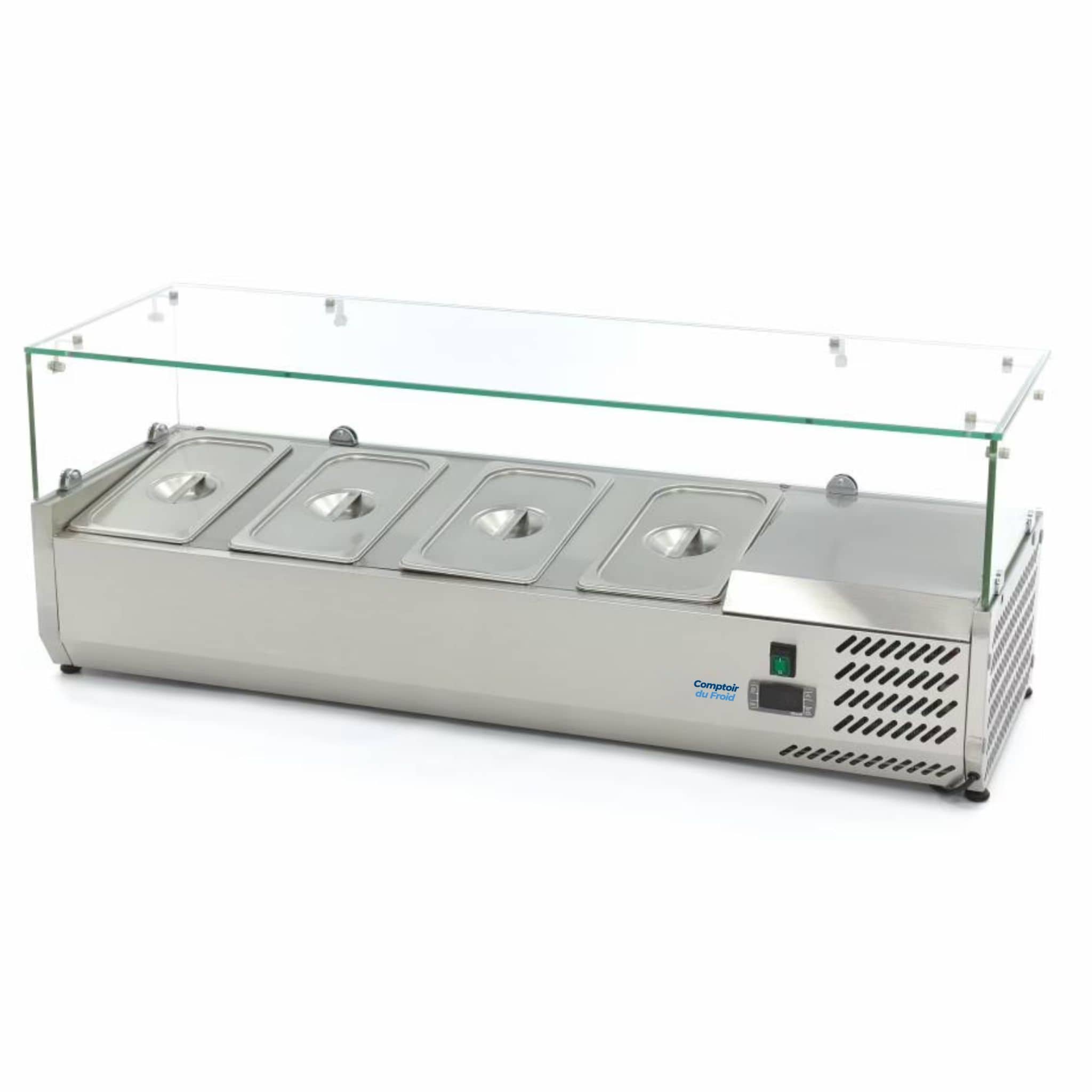 Vitrine réfrigérée à ingrédients VRX 120 cm avec bacs inclus