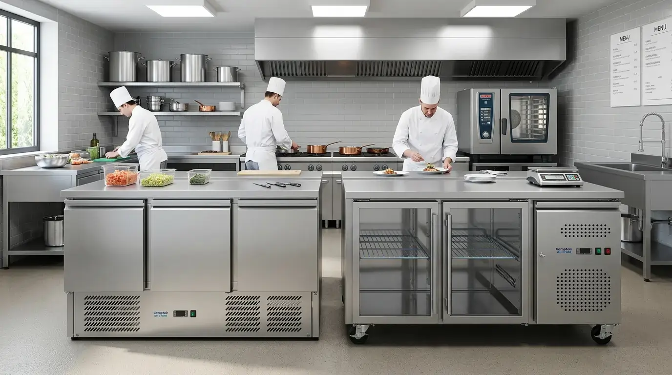 Table de congélation et tour négatif professionnel en inox
