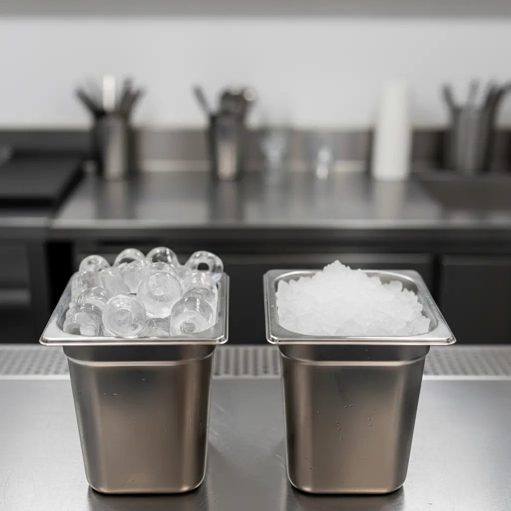 Bacs de glaçon et de glace pilée
