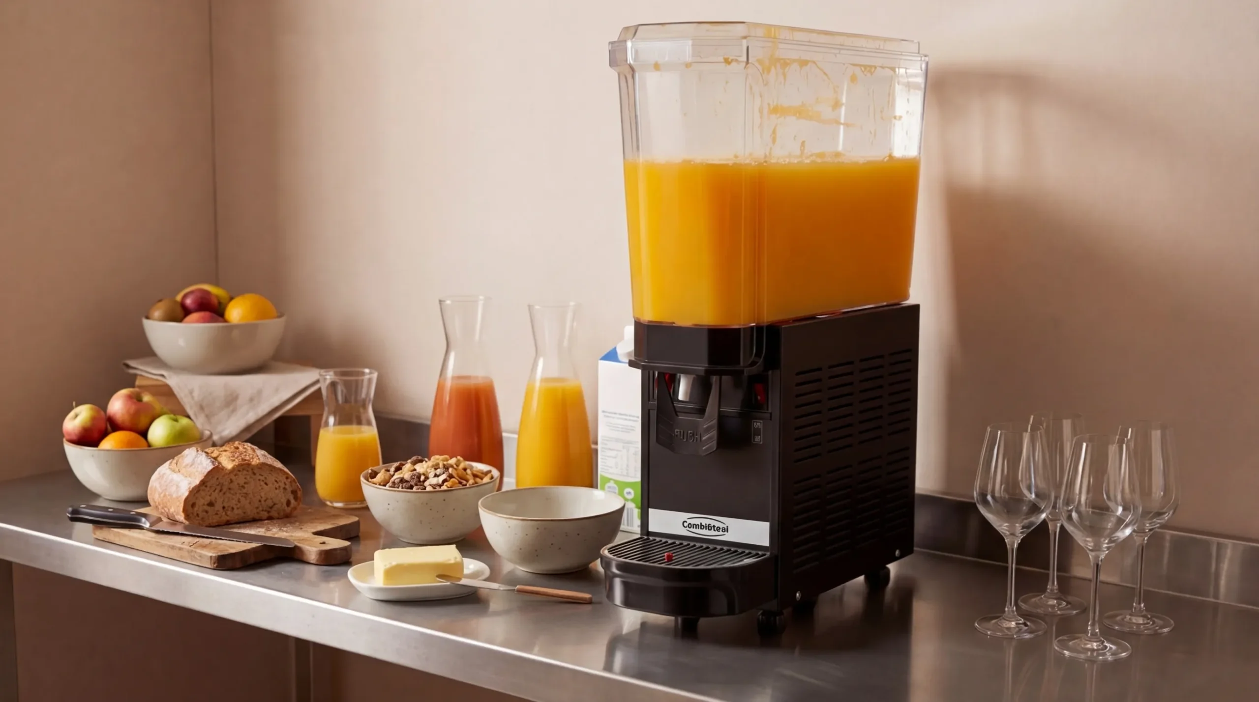 Distributeur de boissons fraîches Slim 20L pour comptoir et buffet