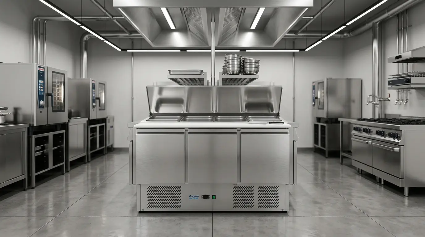 Saladette réfrigérée pour cuisine Pro