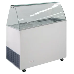 Vitrine à glace mobile 6 bacs