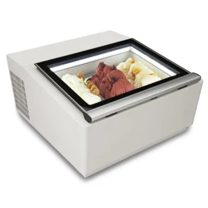 Vitrine à glace à poser 3 bacs
