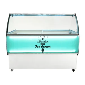 Vitrine à glace professionnelle 9 à 13 bacs